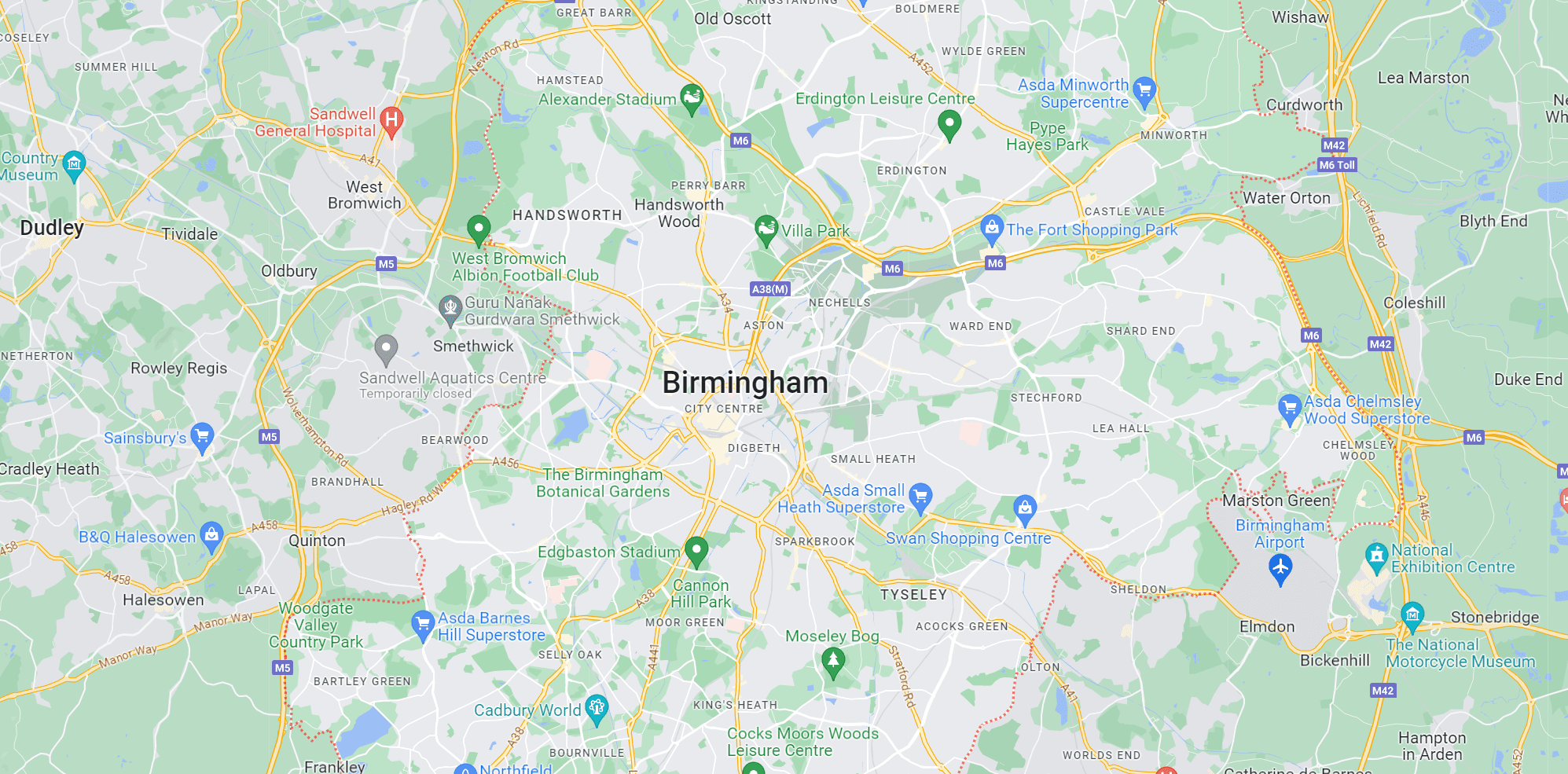 Birmingham Map